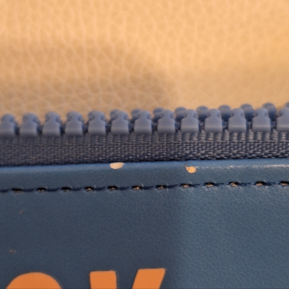 EUC Kate Spade Blue "Back To Basics" Pencil Pouch - Picture 3 of 3